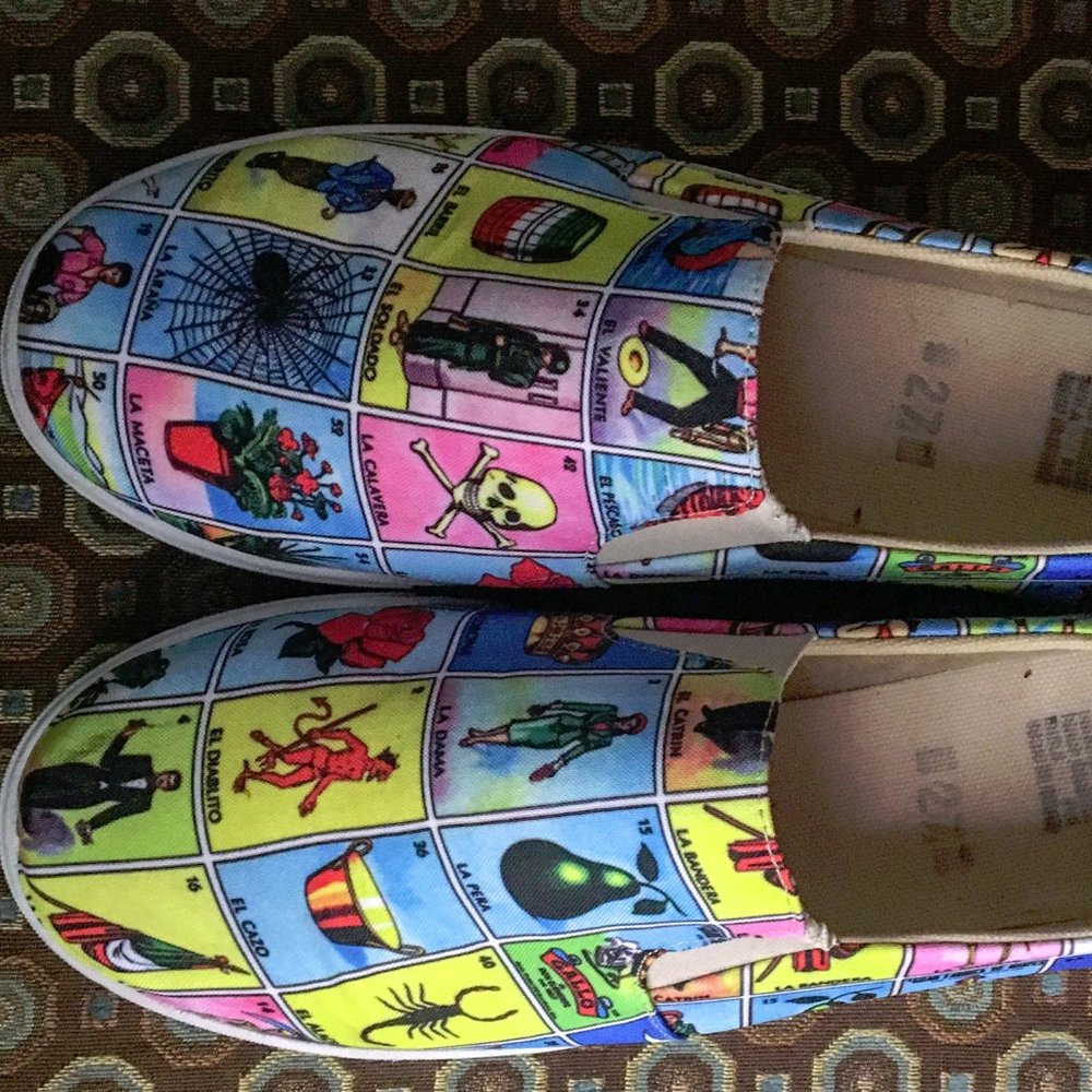 Unisex Loteria Slip-On Canvas Shoes/Sneakers EU size 27